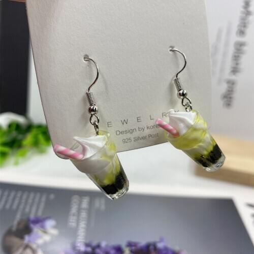 Cartoon Cute Resin Earrings Colorful Sunflower Drop Earrings for Girls Women Children Birthday Gift Lovely Jewelry