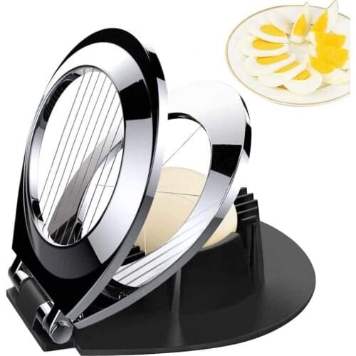 Eggs Slicers Stainless Steel Eggs Hard Boiled Metal Tomato Cutter Chopper Home Kitchen Egg Cutter Kitchen Tool Gadgets