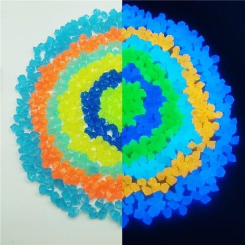 Outside decoration yard garden glow in the dark pebbles Fish tank vase bar Decorative stones High brightness luminous ice cubes