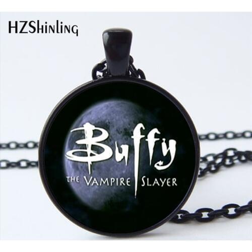 NS-00753 New Design Buffy the Vampire Slayer Necklace Handmade Buffy the Vampire Slayer Moon Photo Glass Cabochon Necklace HZ1