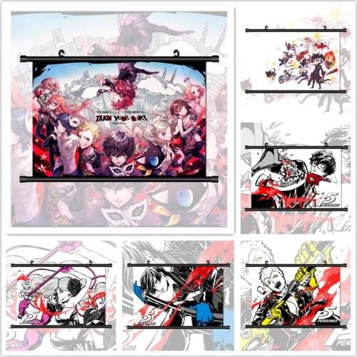 Persona 5 Anime Manga HD Print Anime Manga Retro Canvas Poster Wall Art Print Painting Nordic Picture for Living Kids Room Decor