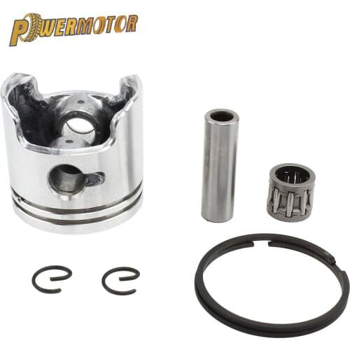 Piston Accessory 40mm Piston Ring 10mm Pin Set Kit Assy For 2-stroke 50cc Moped & Scooter Motorcycle Small Four-wheeler