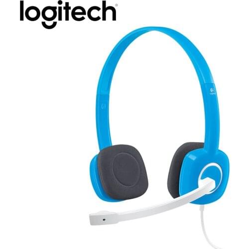 Logitech H150 Wired Headphone Dual 3.5mm Earphone Gaming Headset Wired Headset Stereo with MIC for Computer PC Desktop