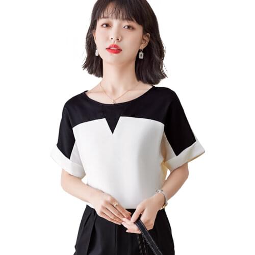 Simgent Black And White Blouses