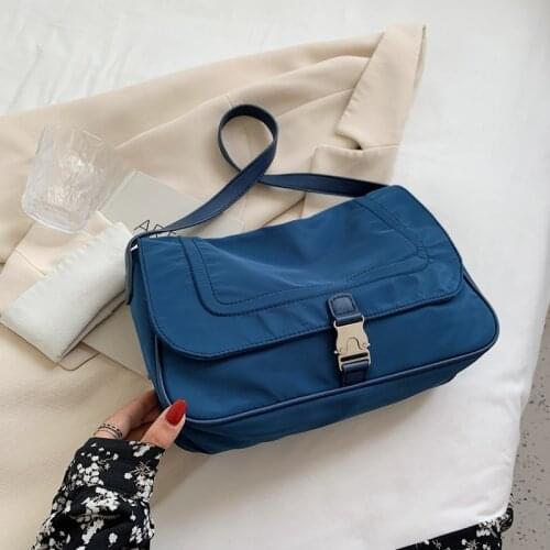 Wriufred Polyester large-capacity bag women 2021 new Korean fashion oxford cloth shoulder bag commuter underarm tote bag