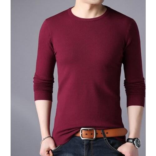 New Mens Turtleneck Cotton Sweaters Autumn Winter Male Sexy Slim Fit Knitted Pullovers Solid Color Casual Sweaters Knitwear