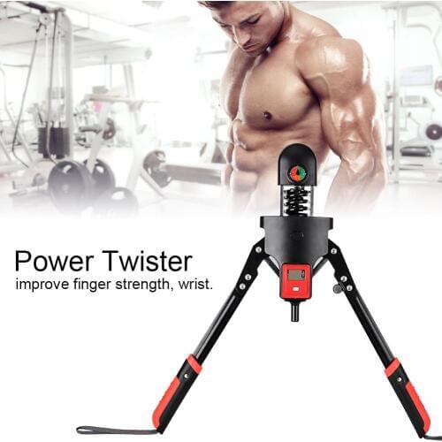 Power Twister Adjustable Arm Exerciser Chest Expander Muscle Shoulder Arm Device Training With LCD Display Fitness Equipment