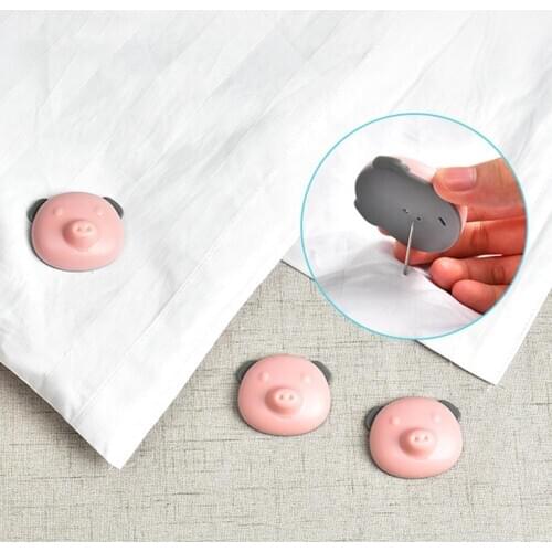 8 pcs Pig Panda Shape lot Multipurpose Bed Sheet Loop clip Fasteners Mattress Holder Clip Grippers Tool Food bag sealing clip