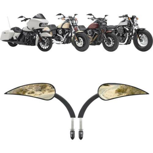 8mm Rear View Mirror For Harley Softail Springer Heritage Tour Street Glide Sportster XL 1200 883 Dyna Fat Boy FXDB FXDF