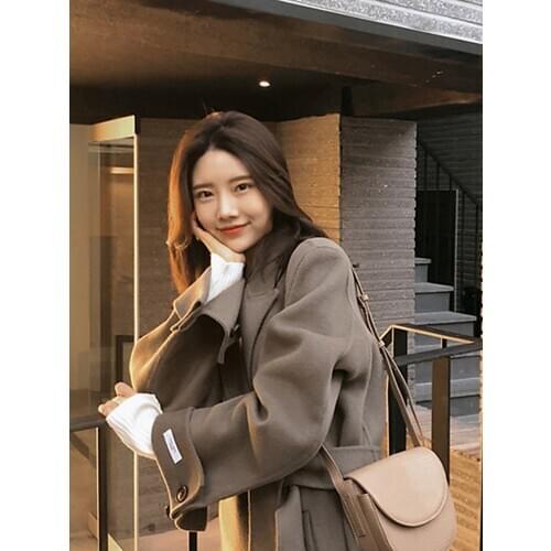 New Winter Coat Women Oversize Fashion Cashmere Wool Outerwear Female Long Thickening Warm Woolen Overcoat Womens Trench Coats