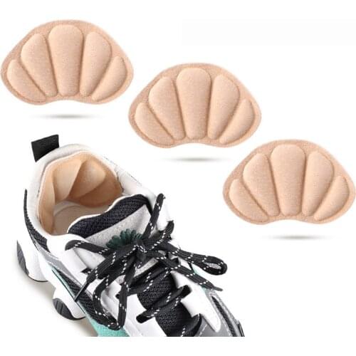 1 Pair Soft and Comfortable Wear-resistant Anti-drop Heel Stickers Half-size Pads Insert Shoe Insoles Sneakers Heel Stickers Are
