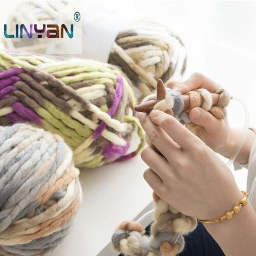 500g/lot Yarn For Knitting Cap hat yarn DIY Iceland thick crochet thread Hand Knitting acrylic fibers cushion yarn ZL49