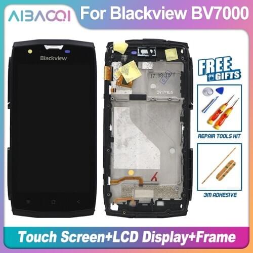 New Original 5.0 Inch Touch Screen+1920X1080 LCD Display+Frame Assembly Replacement For Blackview BV7000/BV7000 Pro Phone