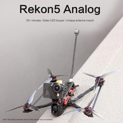 HGLRC REKONFPV Rekon5 Zeus F722 Mini BLHeli_S 28A 800mW Caddx Ratel V2 2004 1800KV 6S 5inch Mini Long Range LR5 Analog FPV Drone