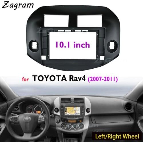10.1 Inch 2 Din Car Video Fascia for TOYOTA Rav4 2007-2011 Panel CD DVD Player Audio Frame Dashboard Mount Kit