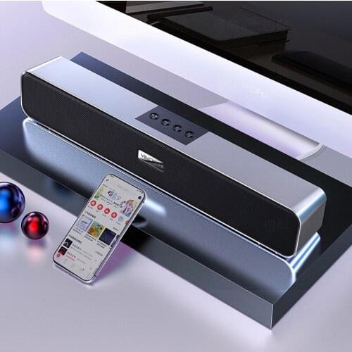 Bluetooth Speaker Noise Reduction Sound Bar Wireless Portable Speaker Home Theater Surround Subwoofer For PC TV Computer