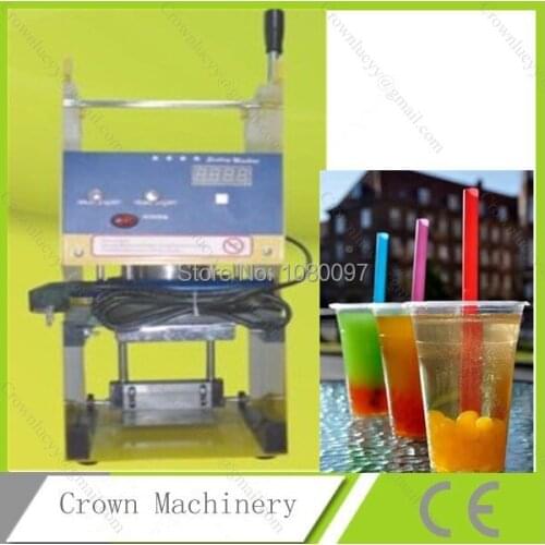 Boba Bubble Tea Manual Electric Plastic Cup Sealing Machine