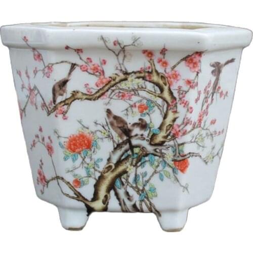Chinese old porcelain flowerpots of plant flowerpot