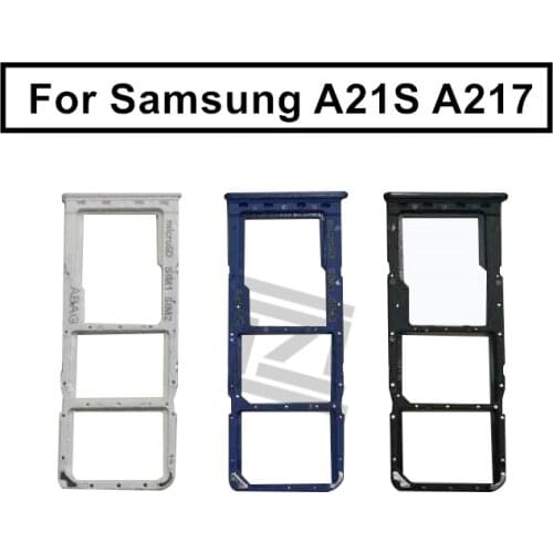 For Samsung aA21s A217 Card Tray Holder SIM Card Micro SD Card Slot Adapter Replacement Repair Spare Parts