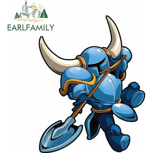 EARLFAMILY 13cm x 10cm For Shovel Knight Car Stickers Windows Decal Interesting Anime Waterproof Vinyl Material Decoration