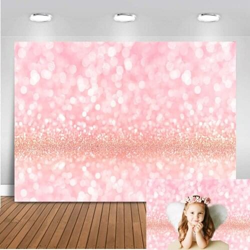 Rose gold glitter bokeh backdrop for photography newborn baby background for photo booth studio portrait photo shoot photophone