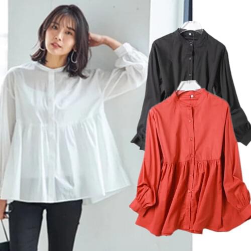 JennyandDave Stand-up Collar Blouses
