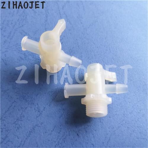 Large format printer Flora ink valve 3 ways manual plastic valve for Flora Gongzheng Phaeton Challenger Crystaj-jet parts 8pcs