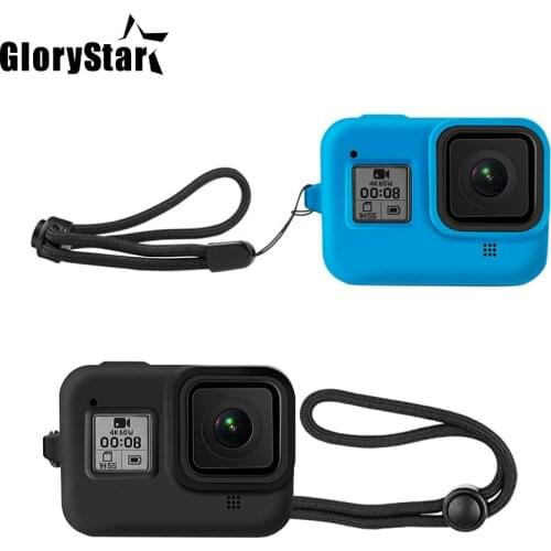 Soft Silicone Case for GoPro Hero 8 Black Protective Full Cover Shell for Go Pro Hero 8 Action Camera Accessories