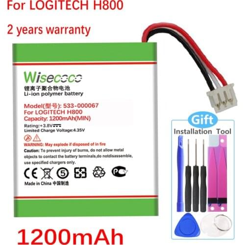 NEW High Capacity Battery For LOGITECH H800 533-000067 AHB472625PST 981-000337 Mobile Phone Batteries With Tracking Number
