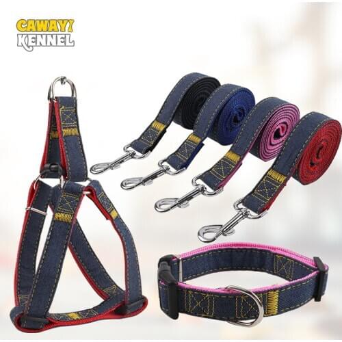 CAWAYI KENNEL Adjustable Vest+ Collar Pet Dog Leads Traction Rope Set Dogs Leads Neck Strap Dog Rope Pet Supplies Collar Perro