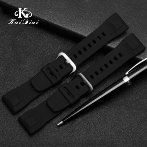 PRG-600YB-3 silicone watch band prg-650 PRW-6600 Silicone Watch Strap Sport Soft Diving Rubber Clock Watchbands Steel pin buckle