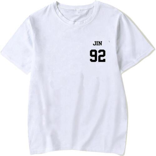 2019 Rap Monster JIN SUGA J-HOPE JIMIN V JUNG KOOK t-shirt LOVE YOURSELF Tear Portrait comic graffiti t-shirt kpop harajuku shir