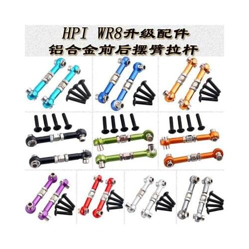 107905 Adjustable Steering Tie Rod Turn Buckles For Rc Hobby Car 1/10 HPI WR8 Series Flux Pull-Push Rod Servo Link Upper Arm Set