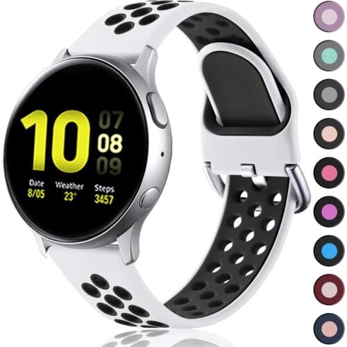 Sports Silicone Strap for Samsung Galaxy Watch Strap 42mm 46mm 20mm 22mm Galaxy Watch 3 45mm 41mm for Amazfit Bip GTR Strap
