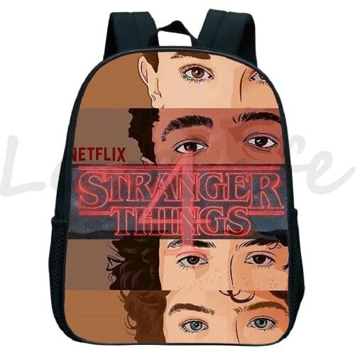 Stranger Things Season 4 Backpack For Girls Boys Kindergarten School Bags Toddler Kids Bookbag Baby Mochila Preschool Rucksacks