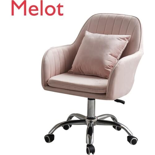 Stylish Computer Chair Lifting & Rotary Sofa for Student Dormitory Home Fabric Game Chair Office Chairs with Wheels Multicolor