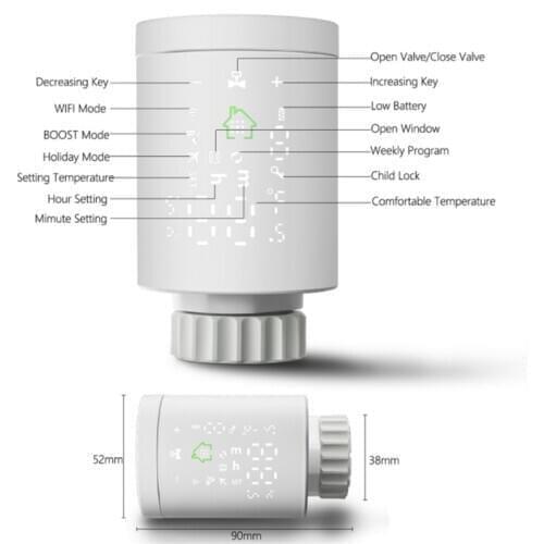 Intelligent Alexa Zigbee Tuya Smart Life Digital Heating Room Thermostat Wifi