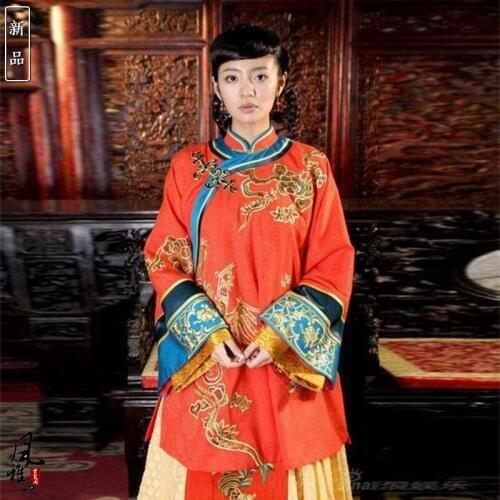 6 Designs An YiXuan Vintage Republican Rich Lady XiuHeFu Costume Hanfu for TV Play Suo Qing Qiu Performance Costume for Women