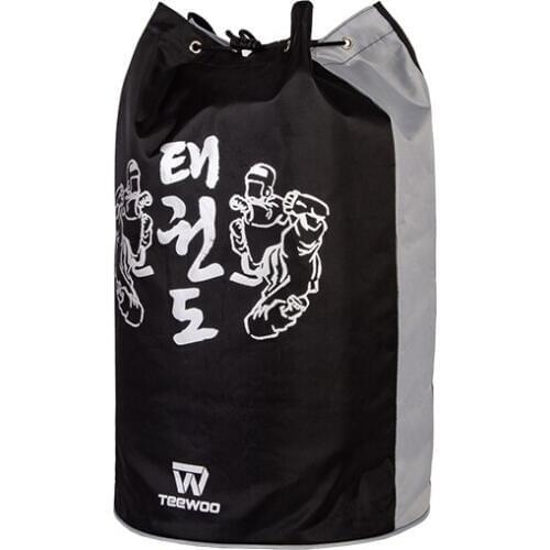 TIMEOW Taekwondo Bag Waterproof Personal Equipment used in Daily Training Pack Professional style Bag black & gray