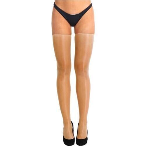 1 Pair Women Sexy Pantyhose Tights Anti-skid Sheer Compression Elasticity Legging Thigh High Silk Long Stockings Female Hosiery