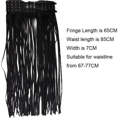 European Vintage Punk Rivet Style PU Super Wide Dress Belt Women Leather Long Fringe Corset Cummerbund Ladies Casual Waist Belts