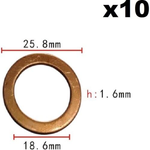 10x GAC Trumchi Only For Honda Oil sump srew aluminum pad B129