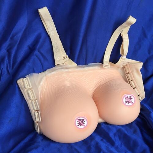 1200g/Pair Fashion Artificial Breasts Realistic Silicone Fake Boobs For Crossdresser