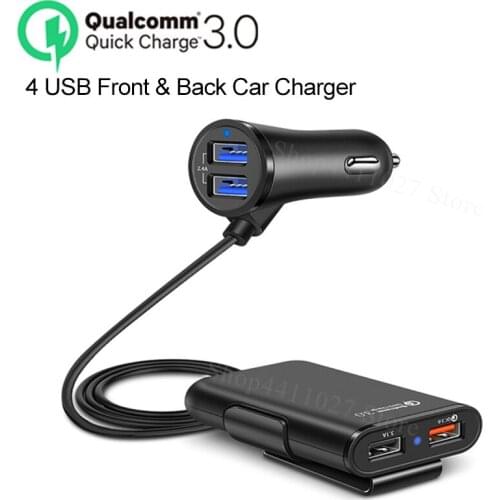 4 Ports QC 3.0 Fast USB Car Charger Accessories stickers for Audi q5 q7 tt a3 8v a1 a3 8l a6 c7 q3 80 s3 2008-2018 car decal