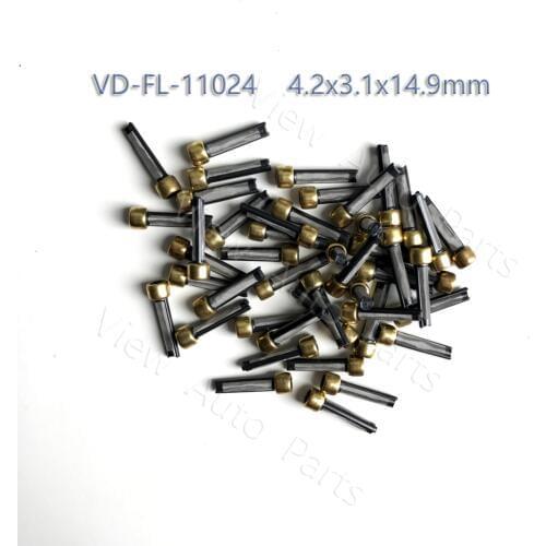 50pcs Fuel Injector Micro Basket Filter Top Quality Injector Repair Service Kits Size: 4.2x3.1x14.9mm VD-FL-11024