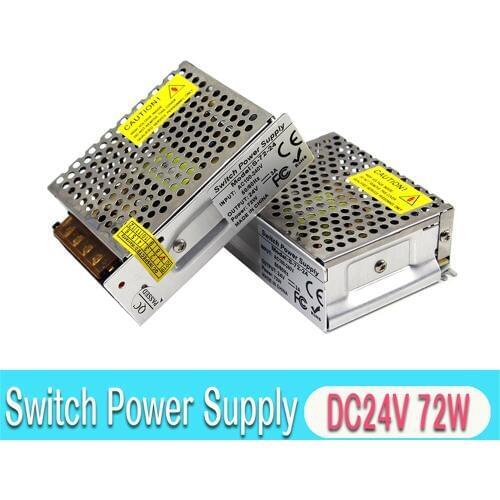 72W 24V DC Power supply Unit AC-DC Transformer 100-240V AC To DC24V SMPS For LED Lighting CCTV Printer Radio Stepper Monitor