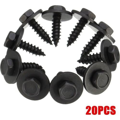 8mm Self Tapping Tapper Screw And Washer For BMWmodels 4.8 x 19 mm Black Self Tapping Tapper Screws