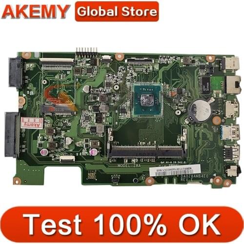 Akemy Laptop motherboard For ACER Aspire ES1-411 Mainboard DA0Z8AMB4E0 NBMRU1100 N2940