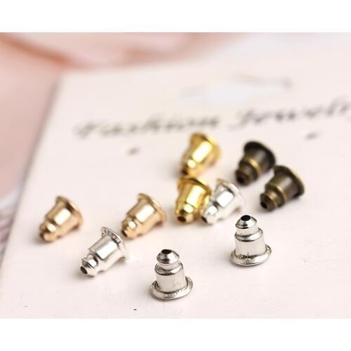 BEAUCHAMP Accessories Earrings back Stopper studs Jewelry Findings Butterfly Bullet shape Components beads DIY Parts materials