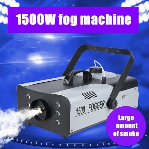 Free delivery of stage fog machine led 1500W fog machine red, green, blue colorful smoke dj disco club stage performance